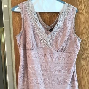 New York ans co lace sleeveless blouse